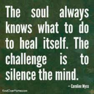Soul knows how to heal
